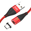 TOPK 1M 3A Magnetic Cable Quick Charge 3.0 Fast Charging USB Type-C Data Cable for Mobile Phone