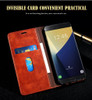 Leather Case For iPhone 6 Plus 6s 7 Plus Wallet Cover Luxury Brown Flip case
