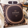 45cm x 45cm - Butterfly Vintage Black Brown Pillow Cushion Cover for Home Decor 51402