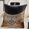 45cm x 45cm - Butterfly Vintage Black Brown Pillow Cushion Cover for Home Decor 51402