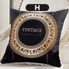 45cm x 45cm - Butterfly Vintage Black Brown Pillow Cushion Cover for Home Decor 51402