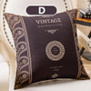 45cm x 45cm - Butterfly Vintage Black Brown Pillow Cushion Cover for Home Decor 51402