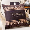 45cm x 45cm - Butterfly Vintage Black Brown Pillow Cushion Cover for Home Decor 51402
