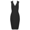BEAUKEY Summer Women Bandage Dress Vestidos 2020 Red Orange Tank Sexy Deep V-Neck Sleeveless Bodycon Celebrity Runway Party Dres