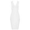 BEAUKEY Summer Women Bandage Dress Vestidos 2020 Red Orange Tank Sexy Deep V-Neck Sleeveless Bodycon Celebrity Runway Party Dres