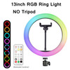13inch RGB LED Selfie Ring Light with Tripod Stand Phone rgb Ring Lamp USB Ringlight for Youtube Tiktok Video Photography studio