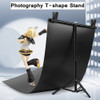 Photo Studio T-shape Backdrop Background Stand With Clamp Professional Photography Frame Support System Kit Metal Frame Bracket