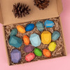 16 Piece Nordic Style Stacking Wooden Stones Set Balancing Blocks Block Natural Wood Toy Open-ended Educational Montessori Toy