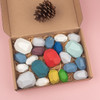 16 Piece Nordic Style Stacking Wooden Stones Set Balancing Blocks Block Natural Wood Toy Open-ended Educational Montessori Toy
