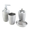 SILVER SHIMMER BATH ACCESSORY SET