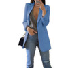 Fashion Slim Blazers Women Autumn New Suit Jacket Female Work Office Lady Suit Pocket Business Notched Blazer Coat Plus Size 5XL