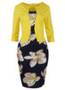 Fantaist Women Fall One Piece Patchwork Floral Print Elegant Business Party Formal Office Plus Size Bodycon Pencil Work Dresses Fantaist Women Fall One Piece Patchwork Floral Print Elegant Business Party Formal Office Plus Size Bodycon Pencil Work Dresses