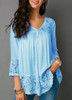 ZOGAA 2019 Fashion Women's Solid Blouse V-neck Lace Up Chiffon White Sweet Blouses Summer Clothing Womens Tops and Blouses