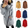 Plus Size 5XL Women Autumn Winter Clothes Warm Fleece Jacket Slant Zipper Collared Coat Lady Clothing Female Jacket