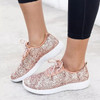 2019 Summer Women Sneakers Glitter Bling Gold Silver Shoes Woman Sneakers Lace-up Sparkly Casual Shoes