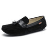 Classic Men Casual Shoes Fringe Decoration Man Loafers Shoes Soft Moccasins Flats Hasp Driving Shoes High Quality Pig Suede Men