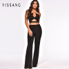 Yissang Black Hollow Out Sexy Jumpsuit Womens Bandage Sexy Rompers Womens Jumpsuit Long Solid Summer Autumn Backless Jumpsuit Yissang Black Hollow Out Sexy Jumpsuit Womens Bandage Sexy Rompers Womens Jumpsuit Long Solid Summer Autumn Backless Jumpsuit