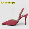 Plus:34-41 Summer Flock Leather 10CM/8CM High-heeled Fashion Sexy Sandals Formal Dress Wedding Shoes Buckle Pumps B0056