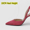 Plus:34-41 Summer Flock Leather 10CM/8CM High-heeled Fashion Sexy Sandals Formal Dress Wedding Shoes Buckle Pumps B0056