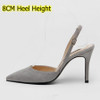 Plus:34-41 Summer Flock Leather 10CM/8CM High-heeled Fashion Sexy Sandals Formal Dress Wedding Shoes Buckle Pumps B0056