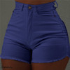 Hot Summer Women Casual High Waiste Short Mini Button Short Pants Black White Sexy Shorts