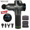 LCD Display Massage Gun Deep Muscle Massager Muscle Pain Body Massage Exercising  Relaxation Slimming Shaping Pain Relief