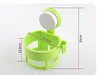 eLUUGIE Hair Dryer Wall Mounted Lock Suction Cup Hair Dryer Holder Hair Drier Storage Organizer Hair Blower Holder (Whtie) (White)