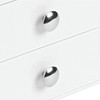 iDesign Plastic 3 Jewelry Box, Compact Storage Organization Drawers Set for Cosmetics, Makeup, Hair Care, Bathroom, Office, Dorm, Desk, Countertop, 6.5" x 6.5" x 6.5", Set of 4, White