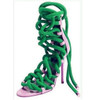 Handmade New arrival Ribbon Lace Up Women Ankle Boots Sexy High Heel Open Toe Cut Out Strappy Gladiator Heels Summer Booties
