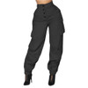 Women High Waist Harem Pants  Elastic Waist Stripe Casual Pants Women High Waist Harem Pants  Elastic Waist Stripe Casual Pants