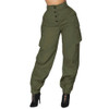 Women High Waist Harem Pants  Elastic Waist Stripe Casual Pants Women High Waist Harem Pants  Elastic Waist Stripe Casual Pants