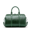 Genuine Leather Women Handbag Luxury Snake Real Cow Leather Boston Bag High Quality Shoulder Bag Lady Green Serpentine Tote Bag