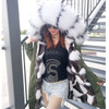 2018 new fashion women luxurious Large raccoon fur collar hooded coat warm Fox fur liner parkas long winter jacket top quality