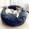 Round Plush Cat Bed