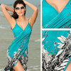 Women Sexy Summer Beach Dress Sarong Print Sexy Wrap Pareo Holiday Dresses