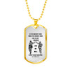 Personalized My Brother Dog Tag Necklace Chain - Inspirational To My Brother, Best Gifts For Your Brother, Idea Gift, Birthday, Christmas Gift For Brother ndbo24