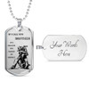 Personalized My Brother Dog Tag Necklace Chain - Inspirational To My Brother, Best Gifts For Your Brother, Idea Gift, Birthday, Christmas Gift For Brother ndbo10