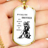 Personalized My Brother Dog Tag Necklace Chain - Inspirational To My Brother, Best Gifts For Your Brother, Idea Gift, Birthday, Christmas Gift For Brother ndbo6