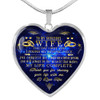 To my wife necklace, luxury necklace for wife from husband, amazing wife heart necklace, special necklace for wife - thank you for sharing your life with me - I love you 611whg To my wife necklace, luxury necklace for wife from husband, amazing wife heart necklace, special necklace for wife - thank you for sharing your life with me - I love you 611whg