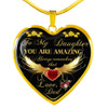 Dad And Daughter, To My Daughter, Gift For Daughter, Heart Charm For Daughter, Birthday Gift For Daughter, To My Love, Best Gift For Daughter, Perfect Gift For Daughter, Anniversary Gift For Daughter, Christmas Gift For Daughter, LvA, briansi1140