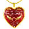 Dad And Daughter, To My Daughter, Gift For Daughter, Heart Charm For Daughter, Birthday Gift For Daughter, To My Love, Best Gift For Daughter, Perfect Gift For Daughter, Anniversary Gift For Daughter, Christmas Gift For Daughter, LvA, briansi1138