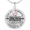 Gift For Grandson,Necklace For Grandson From Grandpa,Best Birthday Gift For Grandson,Grandpa And Grandson Necklace,Best Gift Idea For Grandson From Grandfather 1178grsps
