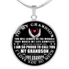 Gift For Grandson,Necklace For Grandson From Grandpa,Best Birthday Gift For Grandson,Grandpa And Grandson Necklace,Best Gift Idea For Grandson From Grandfather 1149grsps