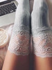 Women Winter Over Knee Long Stocking laces