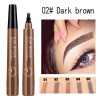 Waterproof Natural Eyebrow Pen Four-claw Eye Brow Tint Fork Tip Eyebrow Tattoo Pencil Long Lasting Easy to use Cosmetics TSLM1