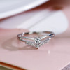 Cubic Zircon Engagement Classic Ring