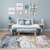 Modern Blues Contemporary Area Rug