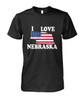 I Love Nebraska Men T- Shirt. 579