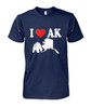 I Love AK Alaska Mens T-Shirt