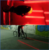 Waterproof bicycle tail light 5LED + 2 laser bicycle light safety warning tail light mountain bike outdoor riding equipment